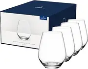 [Villeroy & Boch] Ovid, Tumblers Set for Cold Drinks, Bulbous Shape, 4 Pieces, 420 ml, Crystal Glass