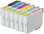 Summit Ink 81N 6-Ink Value Pack Compatible with Epson T0811-T0816 for use with Artisan 1430 635 725 730 835 837 Stylus Photo R290 R390 RX590 RX610 RX690 T50 TX650 TX700W TX710W TX800FW TX810FW