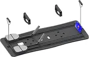 Pilates Sliding Board - Folding Core Workout Board with Abdominal Wheel Roller | Multifunctional Abdominal Board for Abdominal Training, Home Workout & Exercise