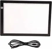 ANKROYU A4 LED Light Pad, Adjustable Copy Board, A4 LED Light Transparent Light Box Drawing, Tracing Light Board, A4 Light Pad for Artists Drawing Painting