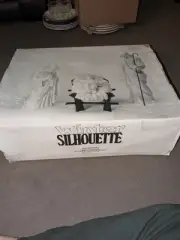 Department 56 Winter Silhouette The Nativity White Porcelain Large Set