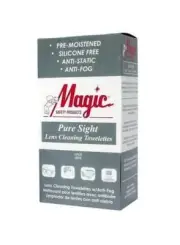 Magic Safety Pure Sight Lens Cleaning Towelettes 100/Box (2 Boxes) - MS93165