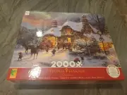 Thomas Kinkade Santa's Night Before Christmas 2000 PC Puzzle Brand New Ceaco
