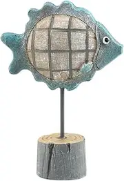 [QUMIIRITY] Creative Flat Head Fish Ornament for Home Decor Unique Desktop Adornment for Office and Tabletop Charming Decorative Figurine for and Photography Props