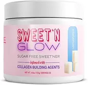 Project AD Sweet'N Glow, Sugar Free Sweet'Ner, Collagen Building Agents, Best Zero Calorie Sweetener, Sugar Alternative, Rejuvenate Skin, Hair and Nails (30 Servings) (Unflavored)