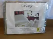 NEW!! VTG Nobility Luxurious Satin Sheet Set Queen size Sealed Dillards
