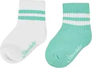 [Sterntaler] Coolmax Rib Socks Double Pack - Baby and Children's Socks Short - Classic Ribbed Structure - Sports Socks - Climate Regulating - Optimal Fit - Pack of 2 Unisex Stockings