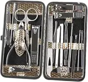 FOMIYES Stylish Nail Clippers Set 19pcs Manicure Tools Nail Trimmer Kit Essential Grooming for Home Use