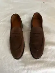 NWOB Allen Edmonds “Denali" Men's Casual Penny Loafer 10.5 D Brown Suede