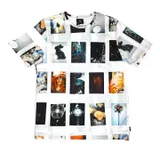 Paul Smith Men's T Shirt Paul's Polaroids Print Cotton sz M New Tag $105