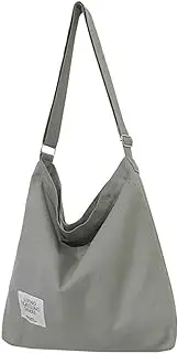 [Covelin] Women's Retro Large Size Canvas Shoulder Bag Hobo Crossbody Handbag Casual Tote