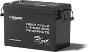 Renogy 12.8V 300Ah Solar Battery Core Mini Lithium Iron Phosphate w/Low-Temperature Protection, 5000+ cycles, Backup Power, Perfect for RV, Solar, Marine, Home Energy Storage