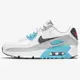 NIKE Air Max 90 LTR 童鞋 大童 休閒 復古 氣墊 皮革 經典 白藍紅【運動世界】CD6864-108