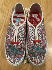 Size 8 Men/9.5 Women- VANS Authentic x Where's Waldo? Land of Waldos Edition