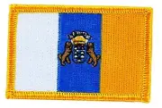 Patch embroidered Patch Flag CANARY CANARIAS Fusible Badge Coat of arms