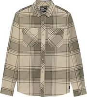 [Fox Racing] Unisex Adult Shirt Fox Trail Dust Flannel Cream L