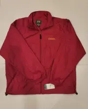 Stillwater Supply Co Cabelas Men’s Hooded Windbreaker Jacket Red Size 2XL New WT