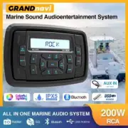 GRANDnavi Marine Stereo Boat Radio Waterproof Bluetooth FM AM Digital Media Audi