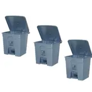 Cleanlink Rubbish Bin with Pedal Lid (Grey) - 30L