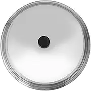 Luxshiny Universal Stainless Steel Wok Lid, 40cm Cookware Cover, Replacement Dome Frying Pan Lid With Round Knob for Kitchen