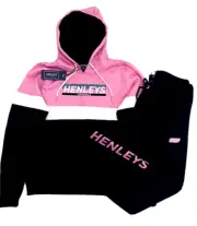 New Womens Henleys Flanders Colourblock Tracksuit Hoody Joggers UK 12 14 16