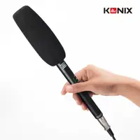 在飛比找松果購物優惠-【KONIX 科尼斯樂器】超指向性採訪麥克風 電池供電 相機