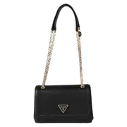 Guess Women's Noelle Convertible Crossbody Flap Bag Black