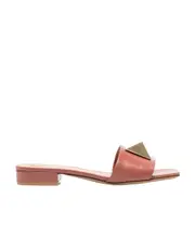 Square head slippers 36 Pink