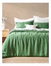 [Natural Home] Vintage Washed Hemp Linen Quilt Cover Set in Eden