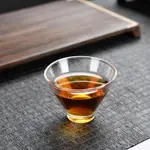 透明玻璃茶杯小杯子玻璃杯日常品茗杯功夫小茶杯6只裝茶具品茶杯