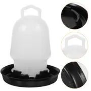 2 Pcs Automatic Drinking Fountain Chick Waterer Feeder for Chicken Coop