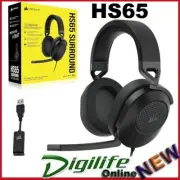 Corsair HS65 Virtual 7.1 Stereo Surround Wired Headset Carbon PC PS4/5,xbox