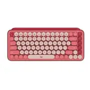 Logitech - POP Keys Wireless Switch Keyboard for Windows/Mac - Heartbreaker Rose