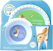 BEATRIX POTTER 3Pc Dinner Set: Peter Rabbit