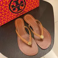 在飛比找蝦皮購物優惠-美國🇺🇸正品代購 Tory Burch 全新 金logo真皮