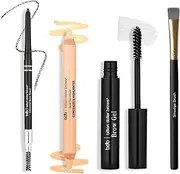 Billion Dollar Brows Best Sellers Kit: 1x Universal Brow Pencil 0.27g/0.009oz, 1x Brow Duo Pencil 2.98g/0.1oz, 1x Smudge Brush, 1x Brow Gel 3ml/0.1oz 4pcs