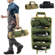 Wrench Car First Aid Kit Wrap Roll Storage Case, Multi-Purpose Roll Up Tool Bag