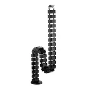 Brateck Lumi Cable Management Spine - 1300x67x35mm - Black Deluxe - 30 Removable Pieces - Weighted Base - Height Adjustable Desk / Stationary Desk [CC10-1.BLK]