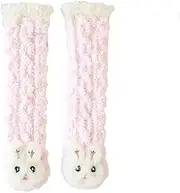 [CROKZ] 3D Baby Winter Fluffy Fuzzy Slipper Socks, Cute Animal Slipper Socks, Winter Warm Indoor Socks for Boys & Girls/12 (Color : Pink, Size : One Size)