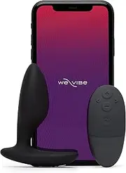 We-Vibe Ditto+ Vibrating Butt Plug - App & Remote Control Vibe for Men, Women & Couples - 10 Vibration Modes - Silicone Anal Plug - Waterproof Rechargeable Adult Sex Toys - Satin Black