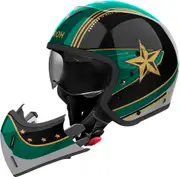 Airoh J 110 Command, modular helmet , color: Green/Black/Gold , size: S