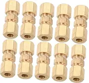 iplusmile Brass Brake Line Fittings 3/16 Inch Od Set of 10 Strong Compact Easy to Use Leak