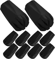 Abaodam 10pcs Hiking Pole Rubber Tips Thickened Non-Slip End Caps Universal Walking Sticks Replacement Tips for Trekking Hiking Outdoor Adventures