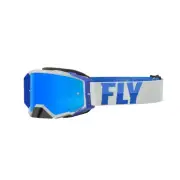 Zone Pro Goggle Grey Blue W Sky Blue Mirror Smoke Lens