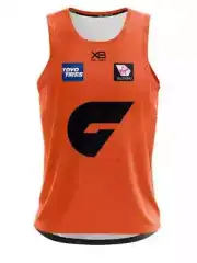 GWS Giants AFL Mens Orange Training Singlet Sizes S-5XL BNWT
