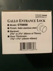 NEW GALLO ENTRANCE LOCK ,Satin stainless steel , model: CTS600 .OEM D1