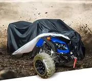 Riding Lawn Mower Cover Universal Waterproof Heavy Duty Outdoor Ride-on Tractor Lawn Mower Cover Zero Turn Durable Dust-Proof for All Season Weather Protection,245 * 50 * 140cm,Black