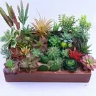 Garden Decoration Green Desktop Artificial Succulents Plants Mini Small Bonsai