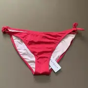 Seafolly Womens Swimwear Guava Bikini Mini Hipster Tie Size 14 Pink