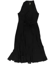 Rachel Roy Womens Claudette Tie-Front A-line Dress, Black, 8